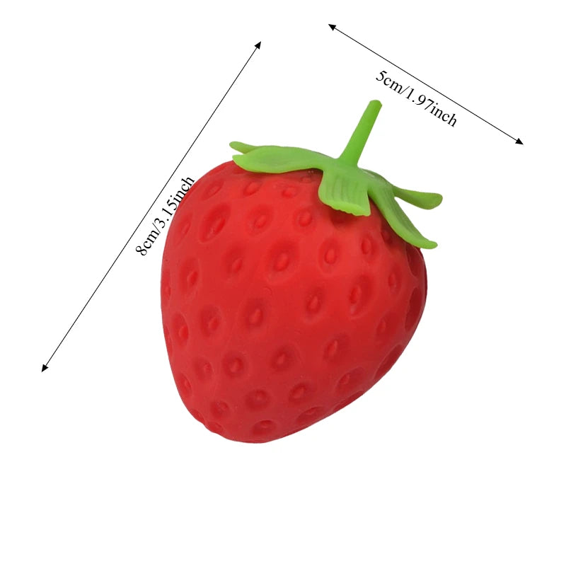 Strawberry Squishy Toy – Slow Rising Fidget Stress Ball