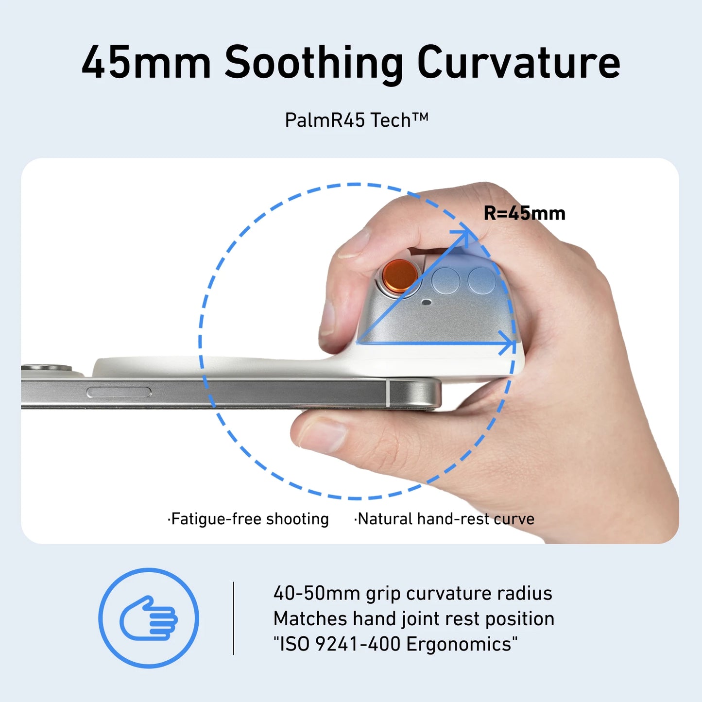 TELESIN Magnetic Grip 2 – Bluetooth Phone Camera Grip with Remote