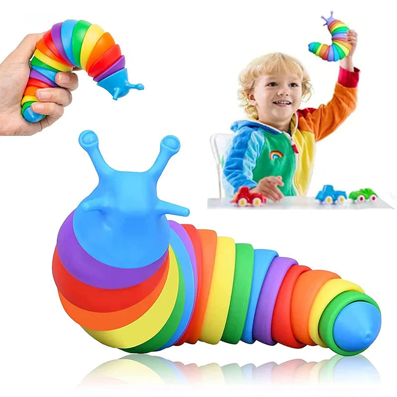 3D Slug Fidget Toy – Articulated Sensory Stress Relief Toy | All Ages
