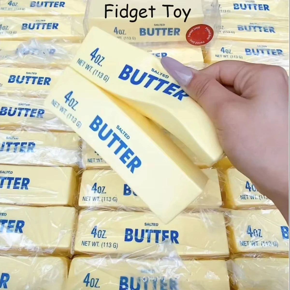 Slow Rise Butter Stick Squeeze Fidget Toy – Slow Rebound Stress Relief Sensory Toy