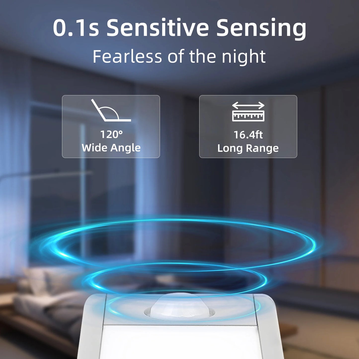 Wireless LED Under Cabinet Light – Motion Sensor, 3 Color Temps, Ultra Slim