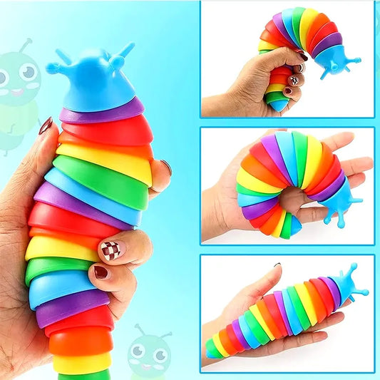 3D Slug Fidget Toy – Articulated Sensory Stress Relief Toy | All Ages