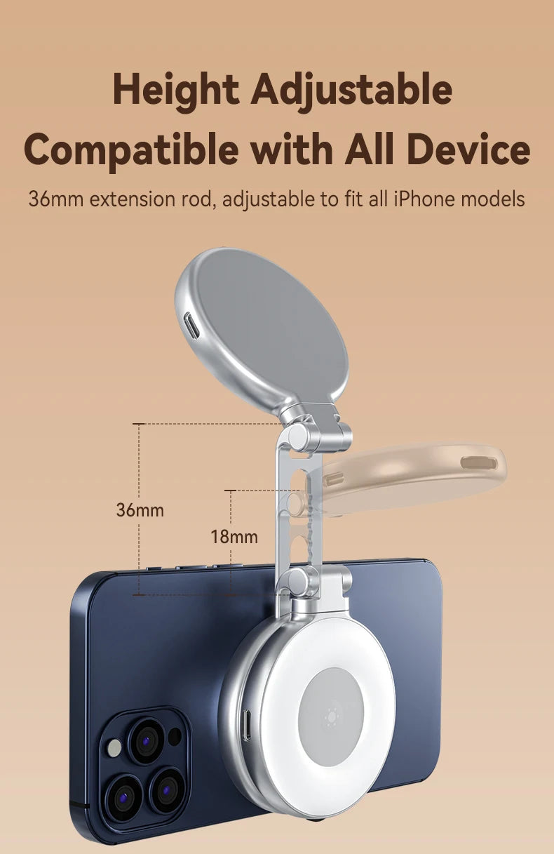 TELESIN Magnetic Grip 2 – Bluetooth Phone Camera Grip with Remote
