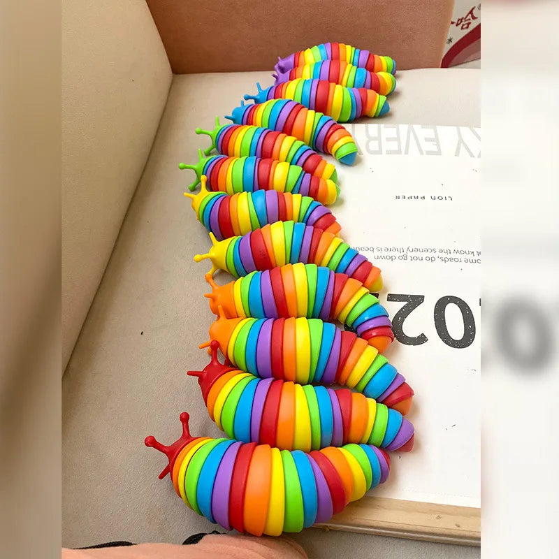 3D Slug Fidget Toy – Articulated Sensory Stress Relief Toy | All Ages