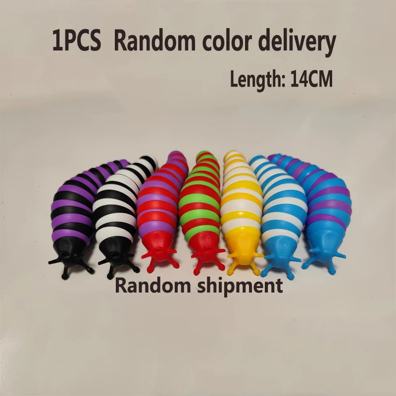 3D Slug Fidget Toy – Articulated Sensory Stress Relief Toy | All Ages