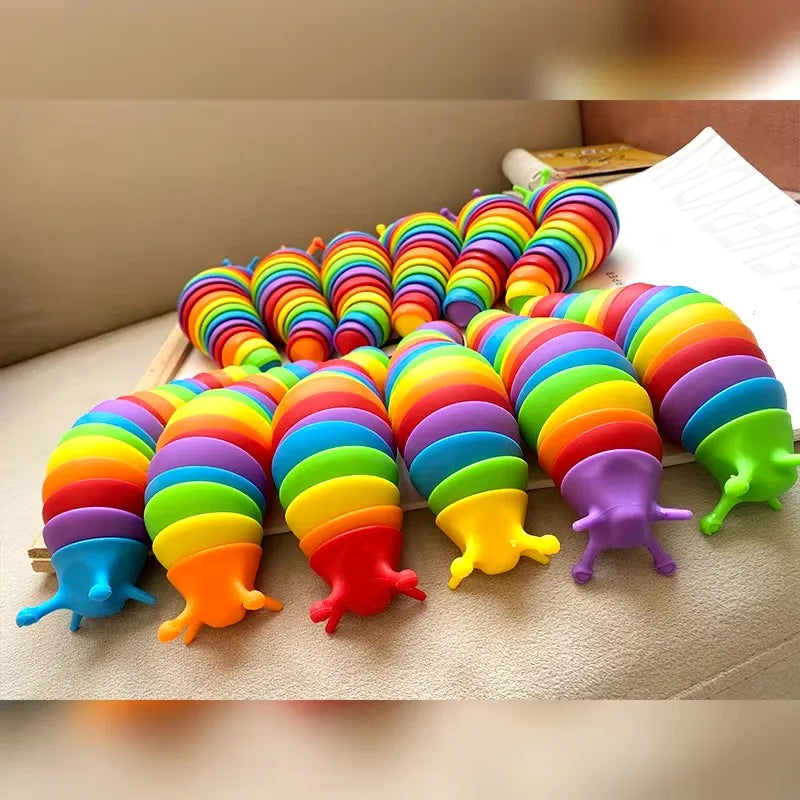 3D Slug Fidget Toy – Articulated Sensory Stress Relief Toy | All Ages