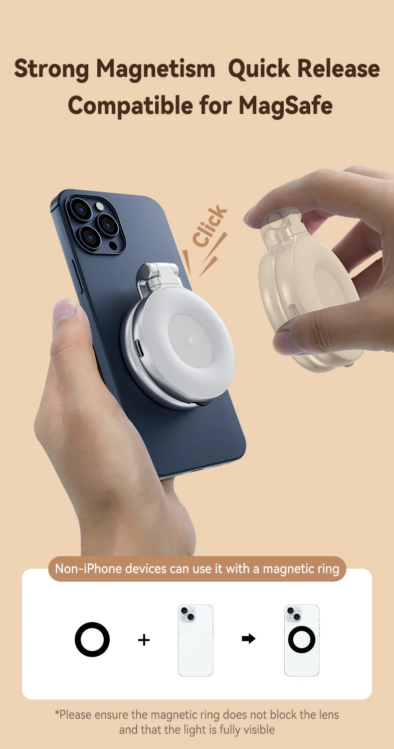 TELESIN Magnetic Grip 2 – Bluetooth Phone Camera Grip with Remote