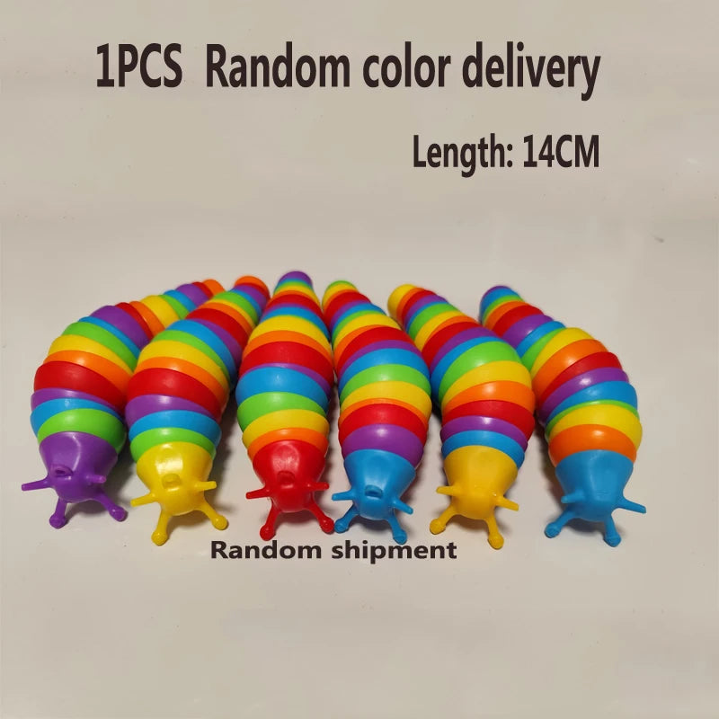 3D Slug Fidget Toy – Articulated Sensory Stress Relief Toy | All Ages