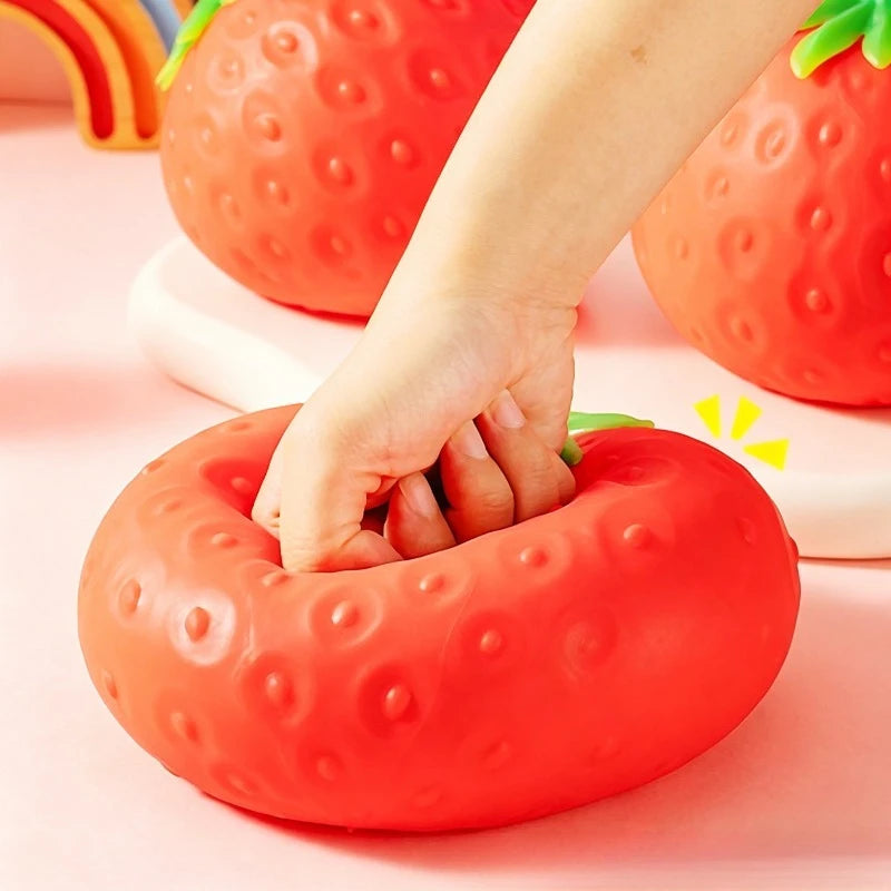 Strawberry Squishy Toy – Slow Rising Fidget Stress Ball