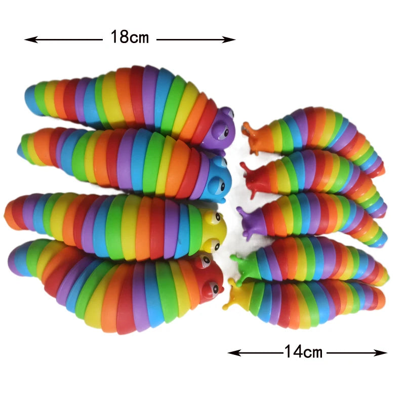 3D Slug Fidget Toy – Articulated Sensory Stress Relief Toy | All Ages