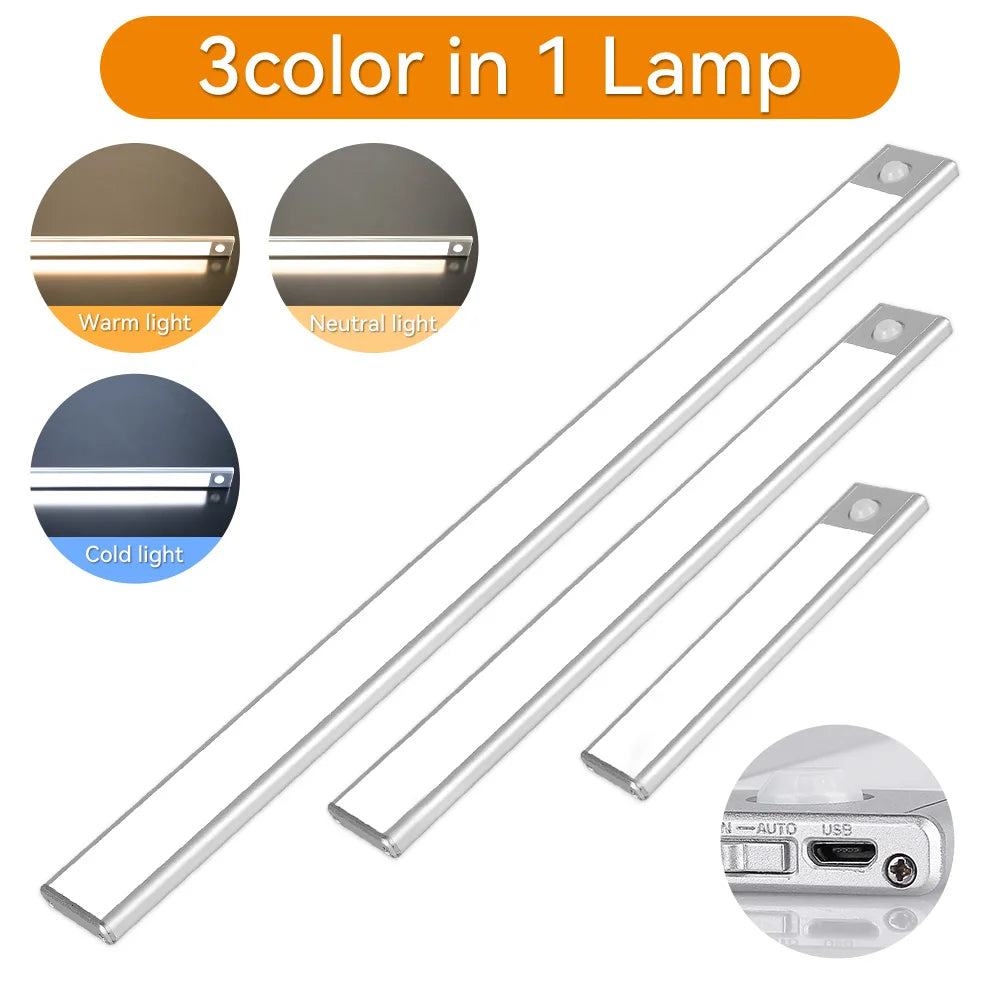 Wireless LED Under Cabinet Light – Motion Sensor, 3 Color Temps, Ultra Slim