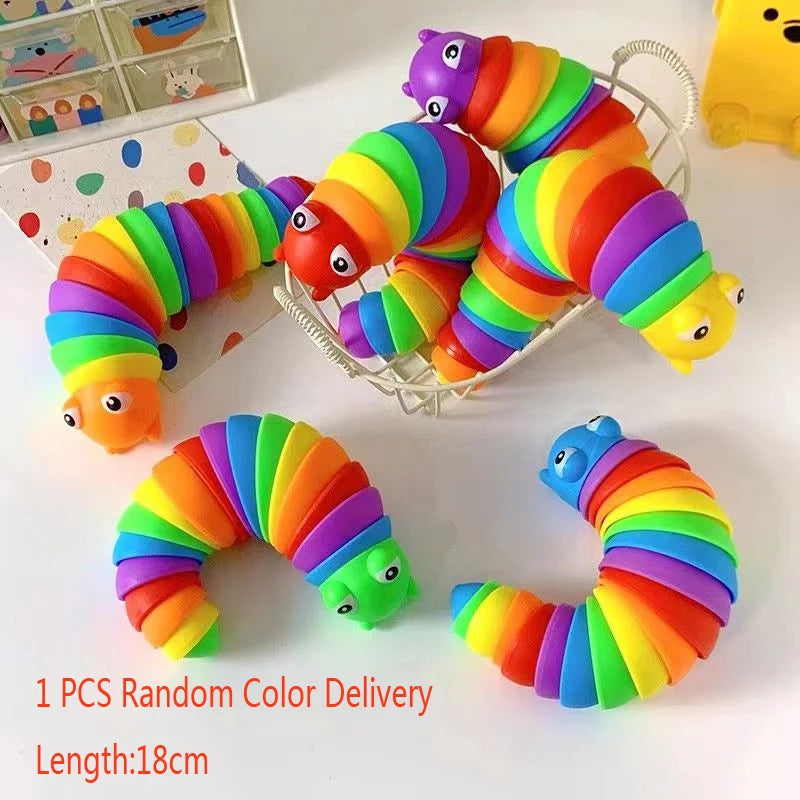 3D Slug Fidget Toy – Articulated Sensory Stress Relief Toy | All Ages