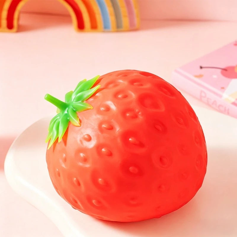 Strawberry Squishy Toy – Slow Rising Fidget Stress Ball