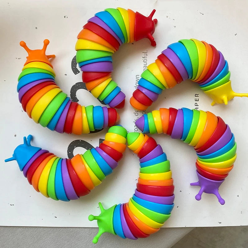 3D Slug Fidget Toy – Articulated Sensory Stress Relief Toy | All Ages