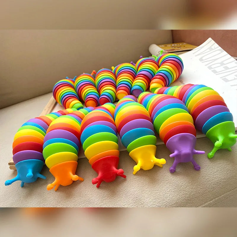 3D Slug Fidget Toy – Articulated Sensory Stress Relief Toy | All Ages