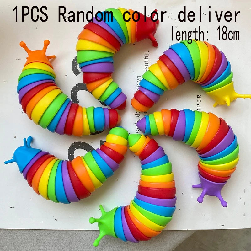 3D Slug Fidget Toy – Articulated Sensory Stress Relief Toy | All Ages