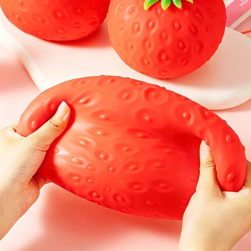 Strawberry Squishy Toy – Slow Rising Fidget Stress Ball